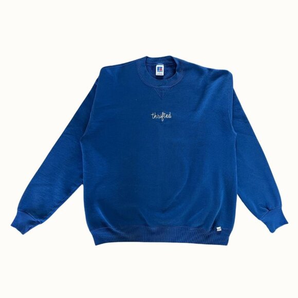 “Thrifted” Vintage Russel Crewneck Sweatshirt, Made in USA - Picture 1 of 2